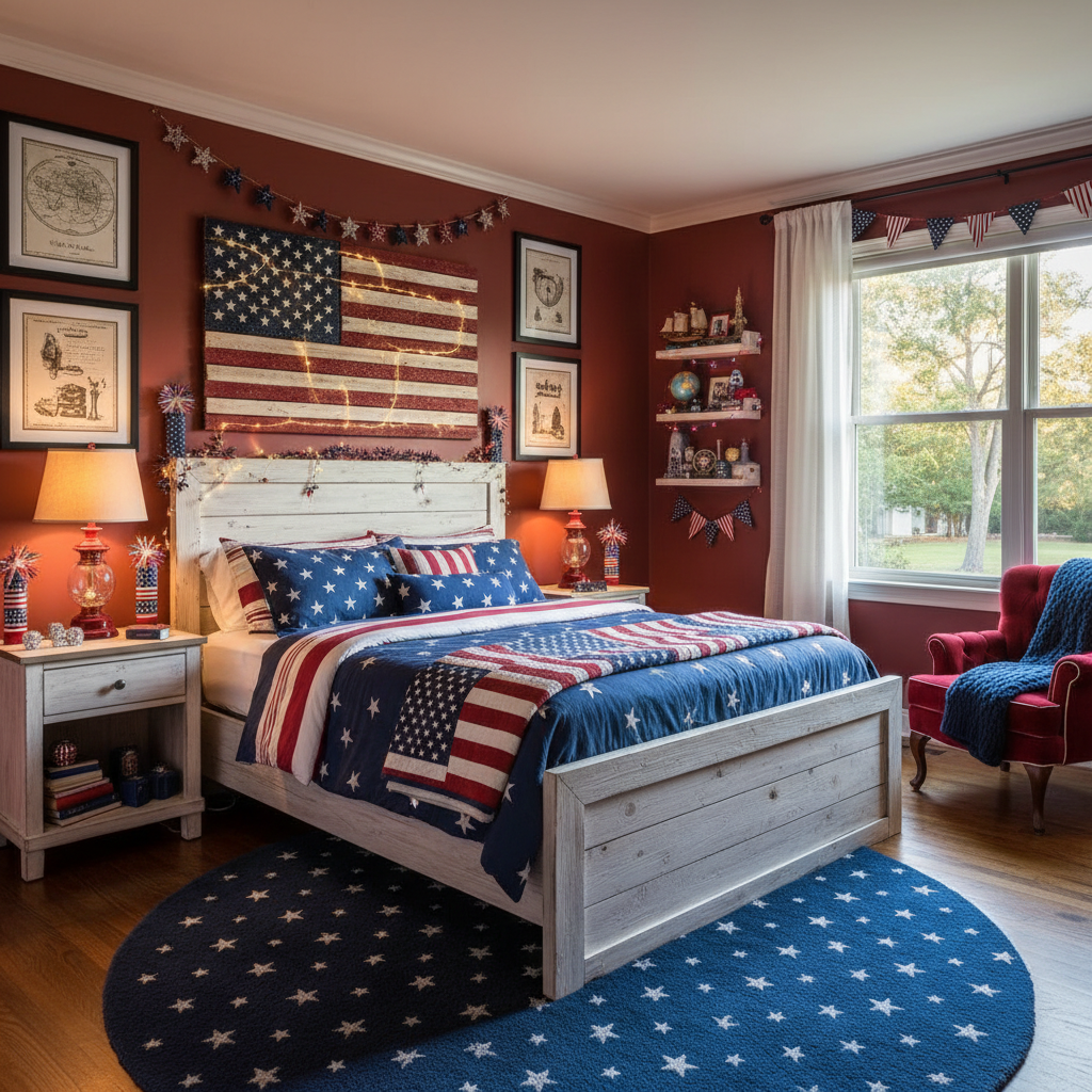 Glam Independence Day (4th of July) Child Bedroom (Boy)