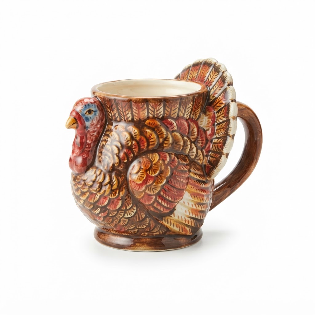 Harvest Ceramic Turkey Mug