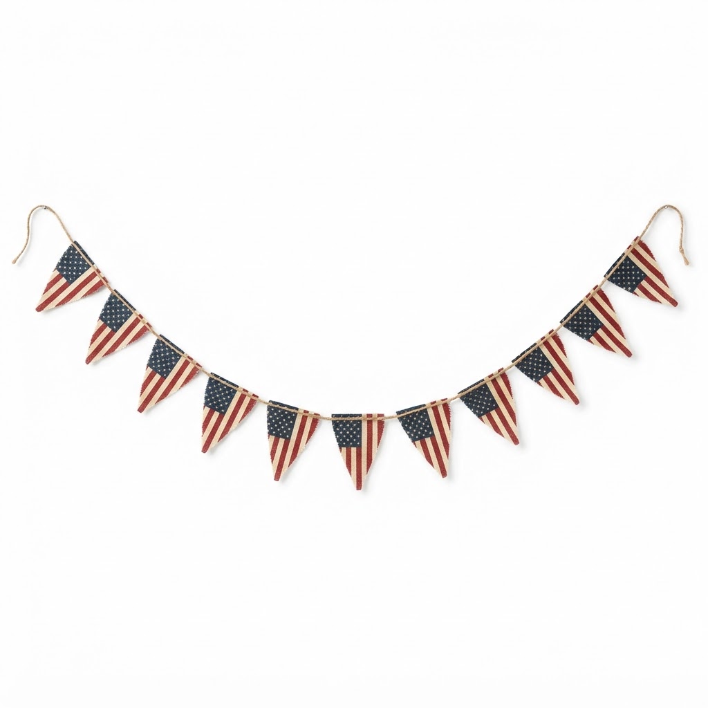 Independence Day Small Flag Garland