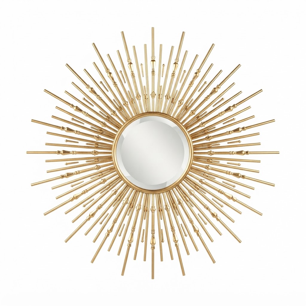 Starburst Gold Wall Mirror