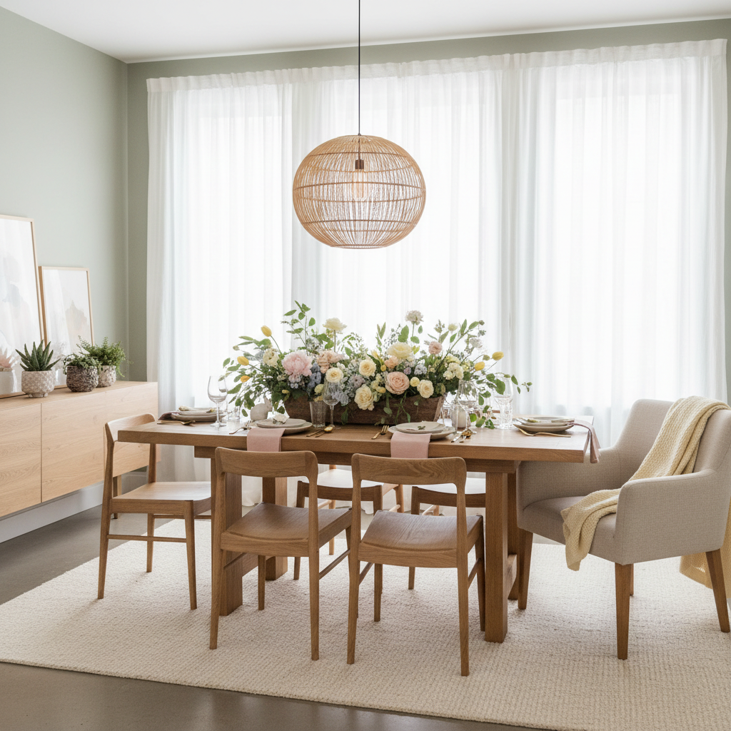 Minimalist Spring Dining Room