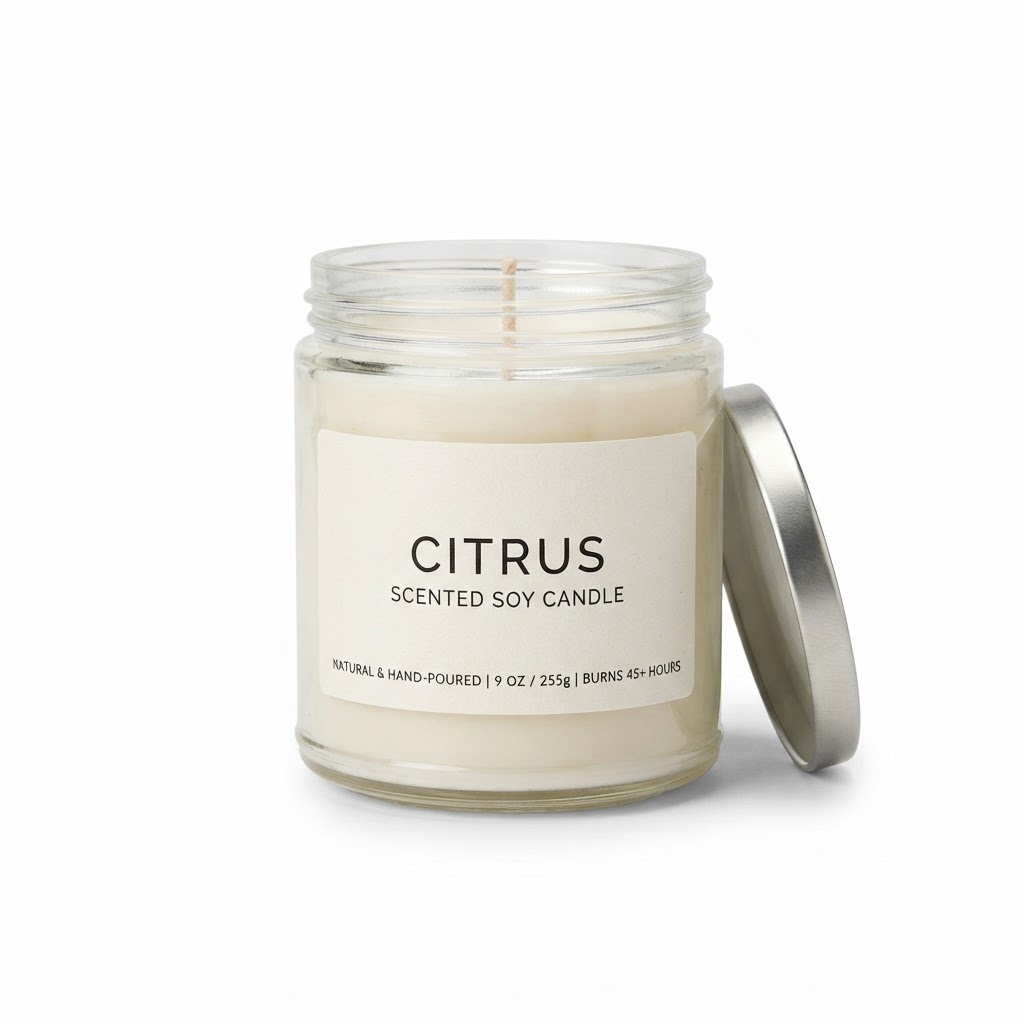 Citrus Scented Soy Candle