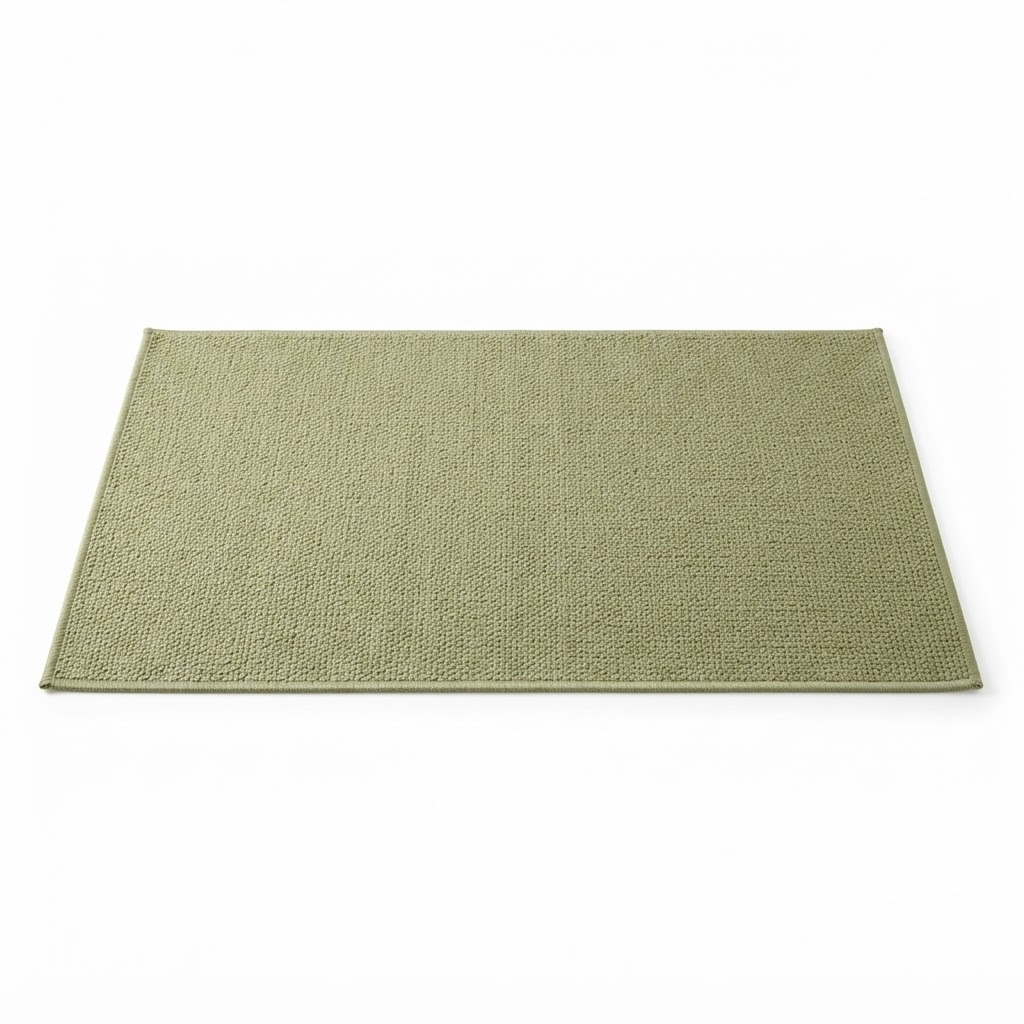 Woven Sage Green Kitchen Area Rug