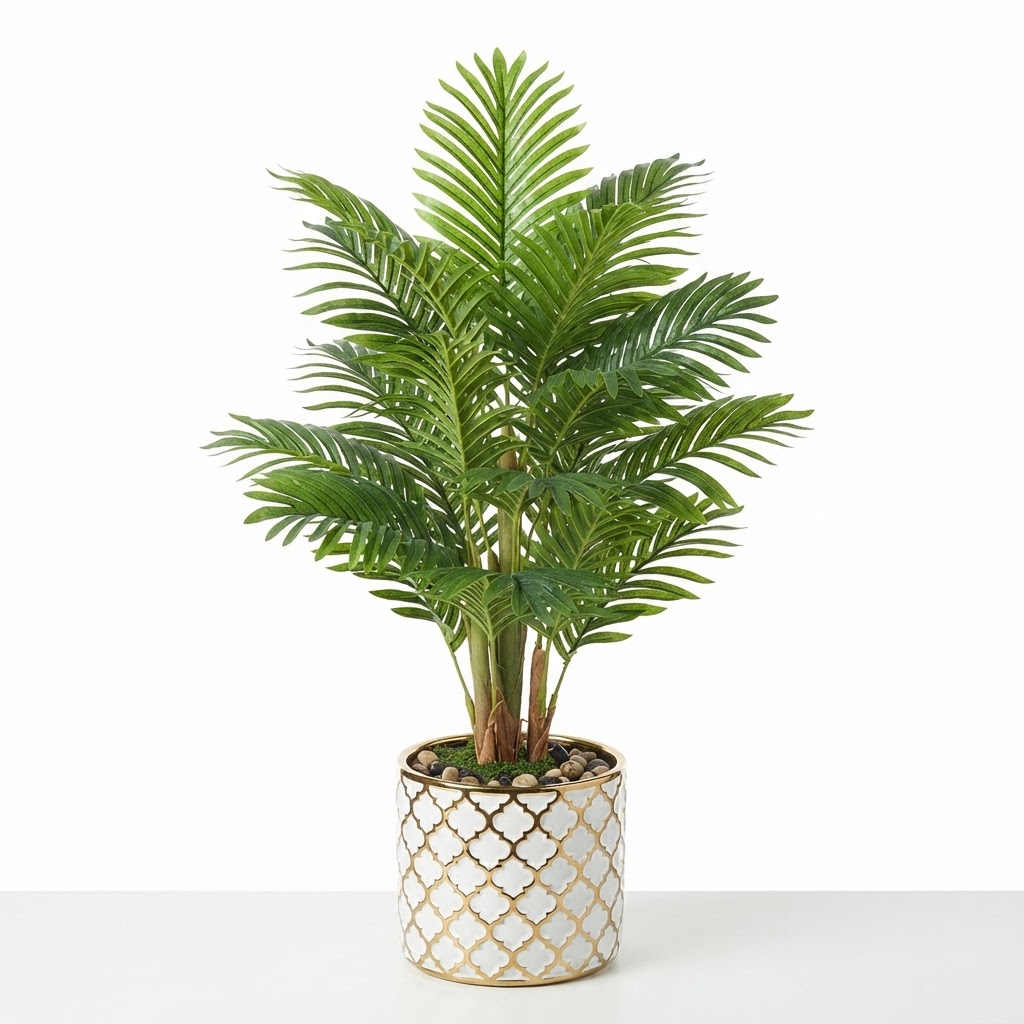 Summer Tropical Palm Potted Plant