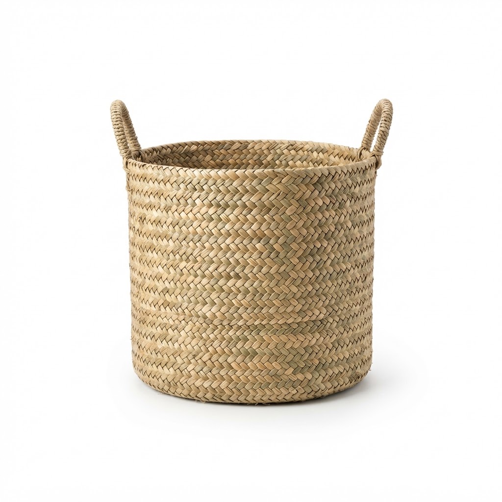 Woven Seagrass Storage Basket