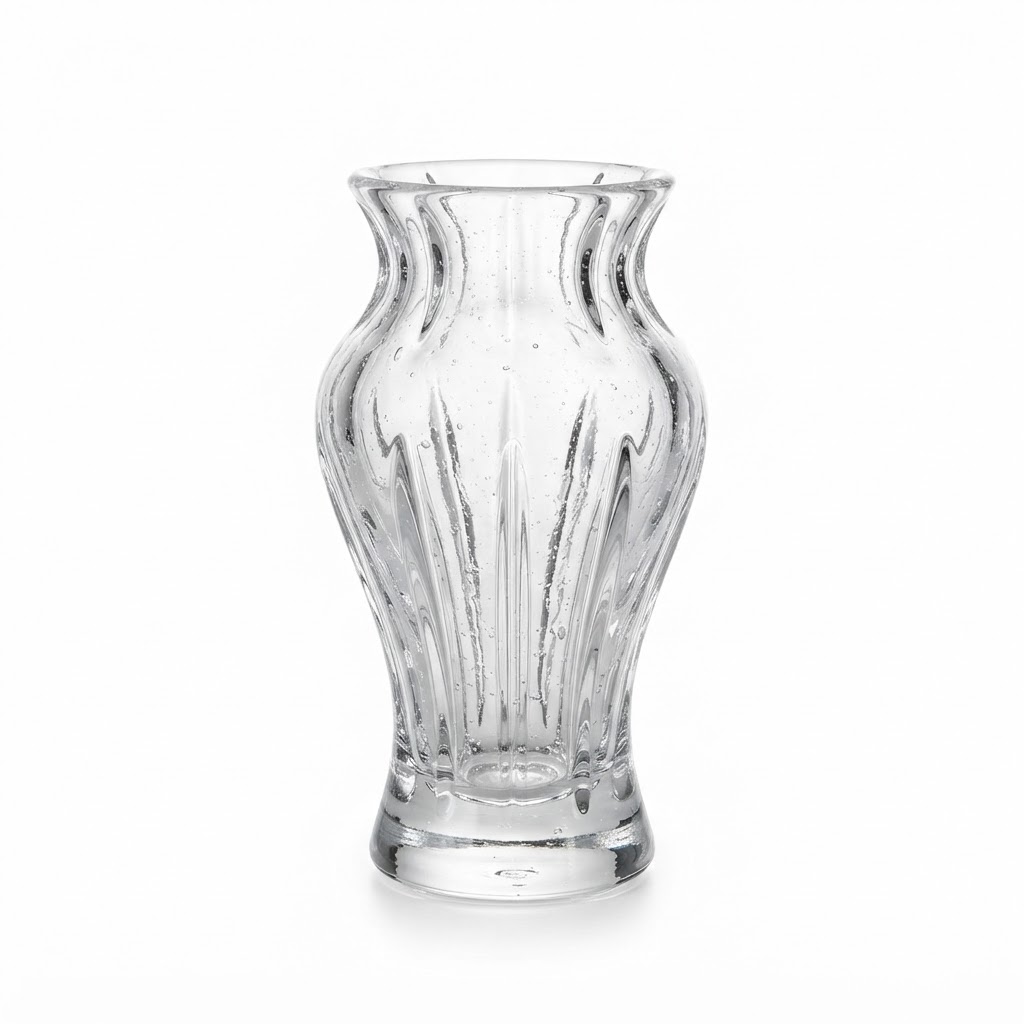 Handmade Glass Crystal Flower Vase