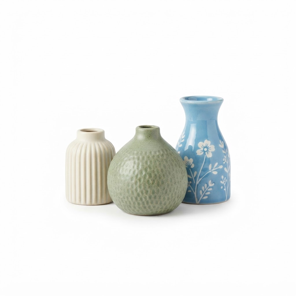 Ceramic Bud Vase Set