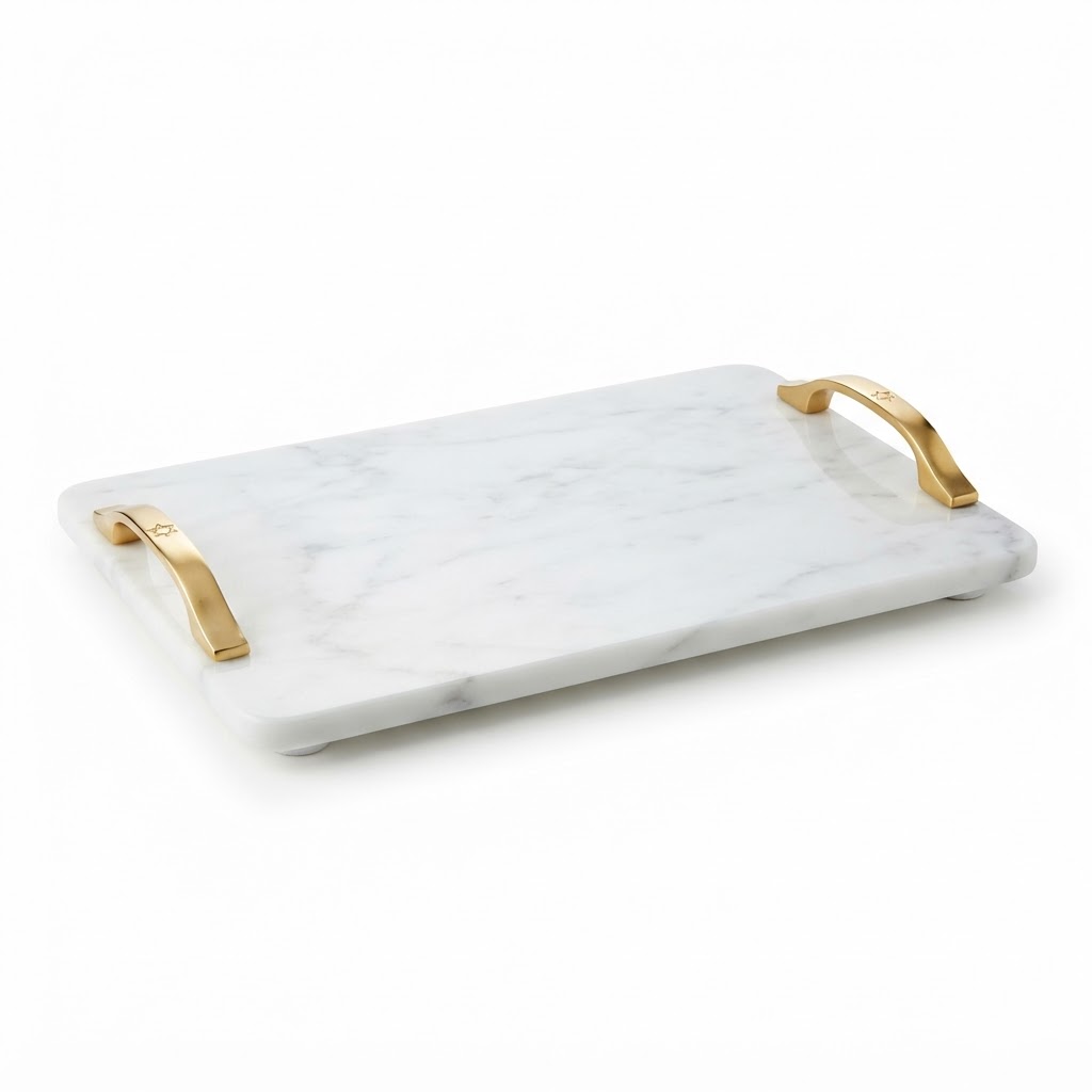 White Marble Serving Platter