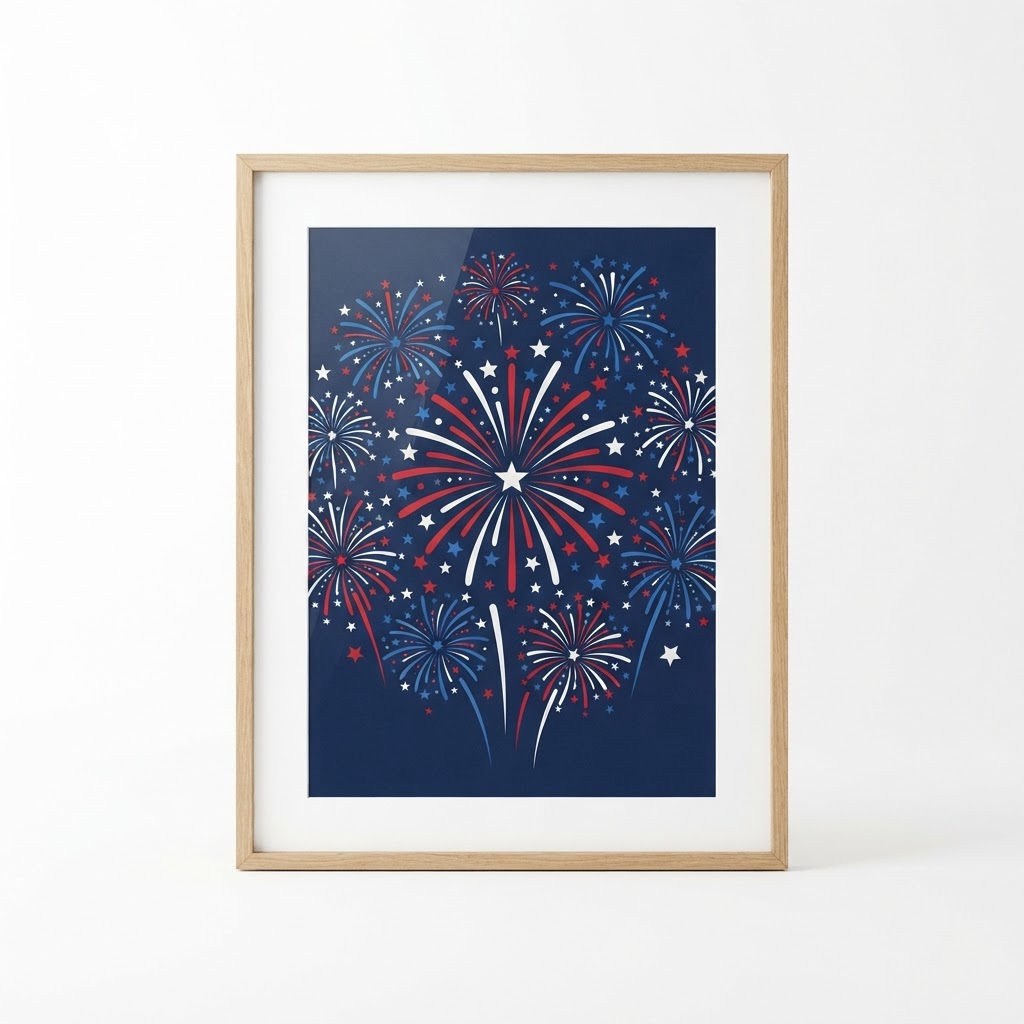 Fireworks Art Print
