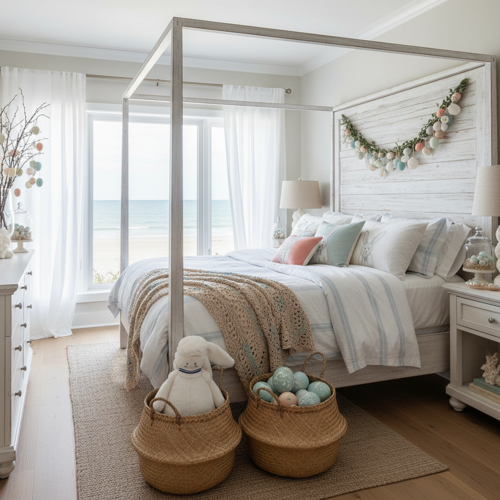 Coastal Easter Master Bedroom