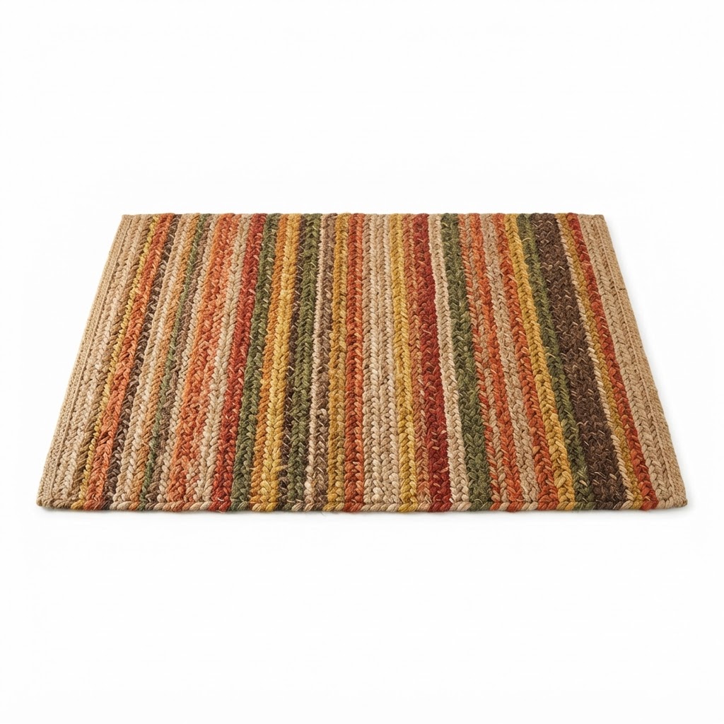 Multicolor Jute Harvest Area Rug