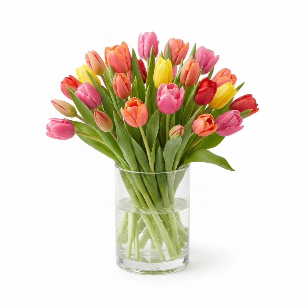 Fresh Spring Tulip Floral Arrangement