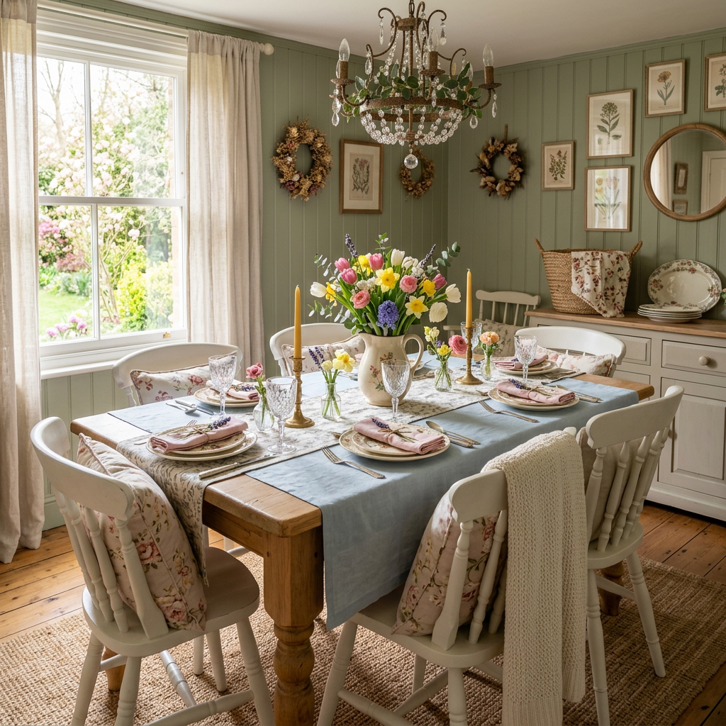Cottagecore Spring Dining Room