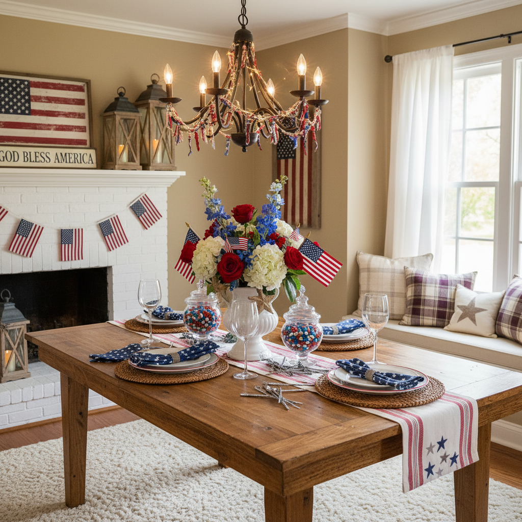 Country Independence Day (4th of July) Dining Room