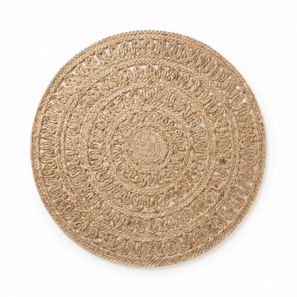 Hand-Knotted Jute Area Rug