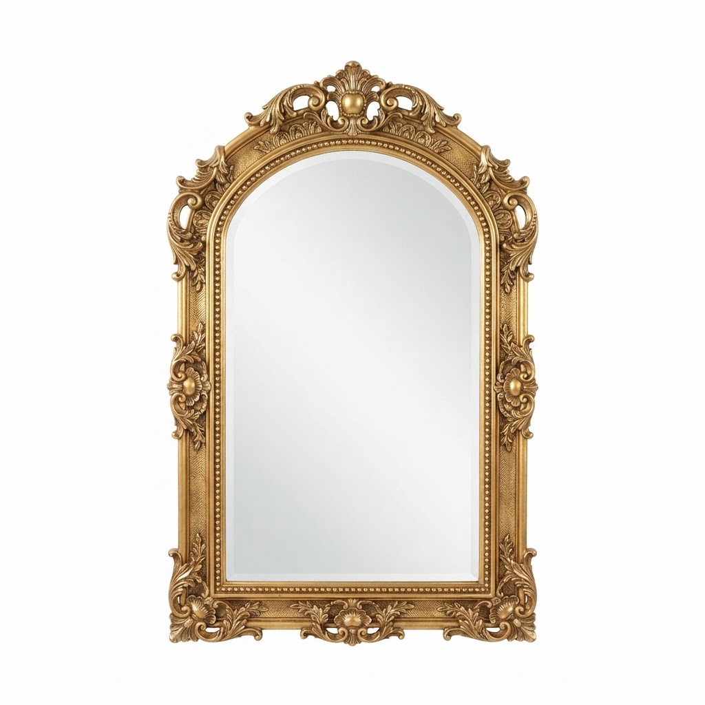 Gold Ornate Wall Mirror