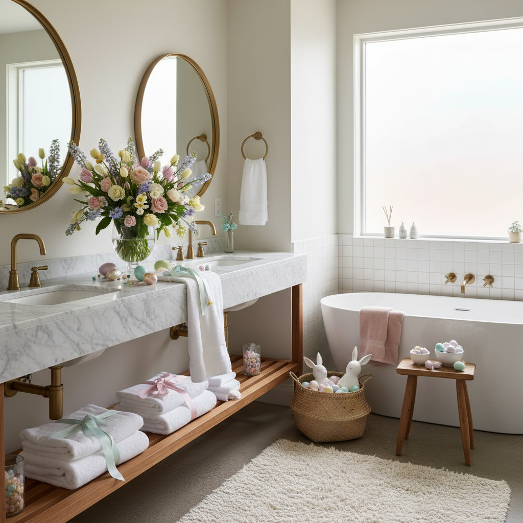 Glam Easter Master Bathroom