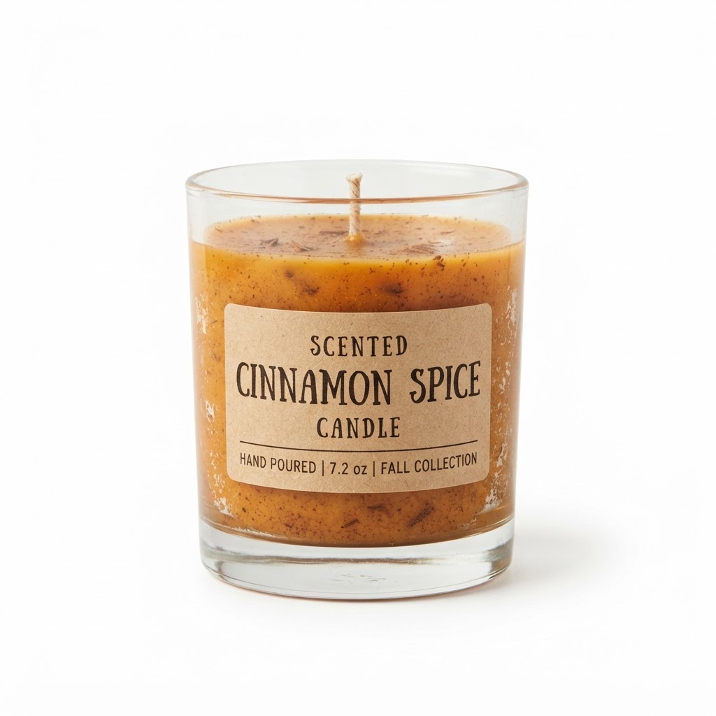 Scented Cinnamon Spice Candle