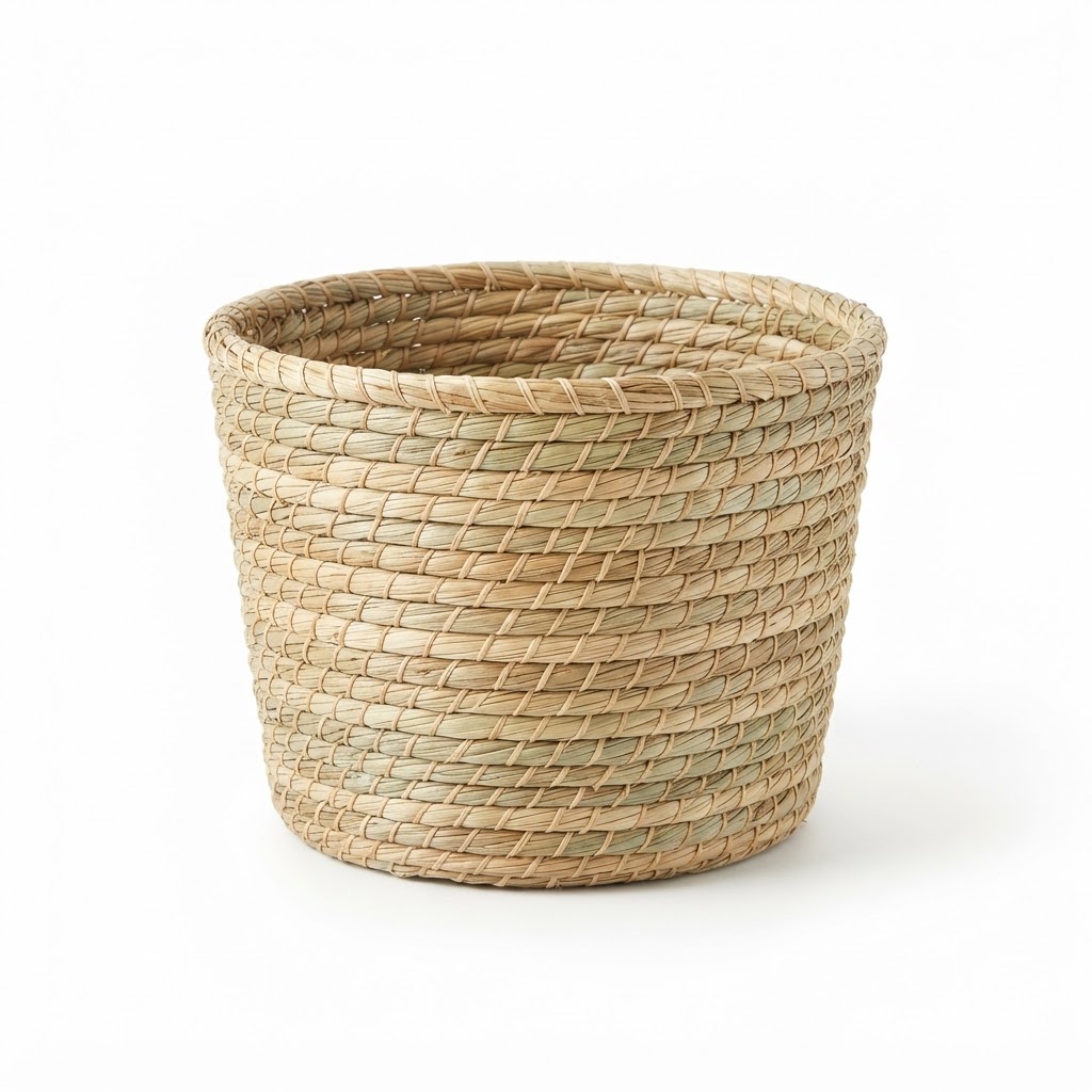 Woven Seagrass Basket Planter