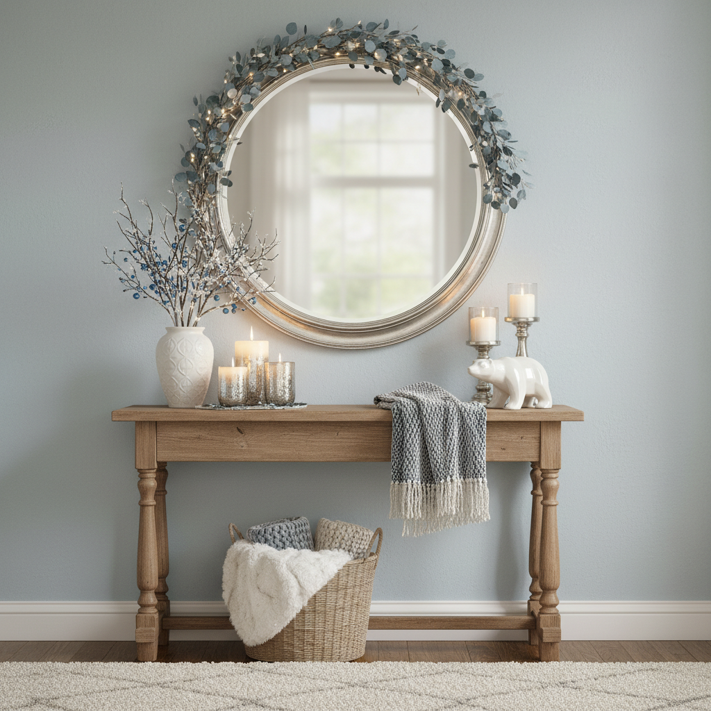 Traditional Winter Entryway