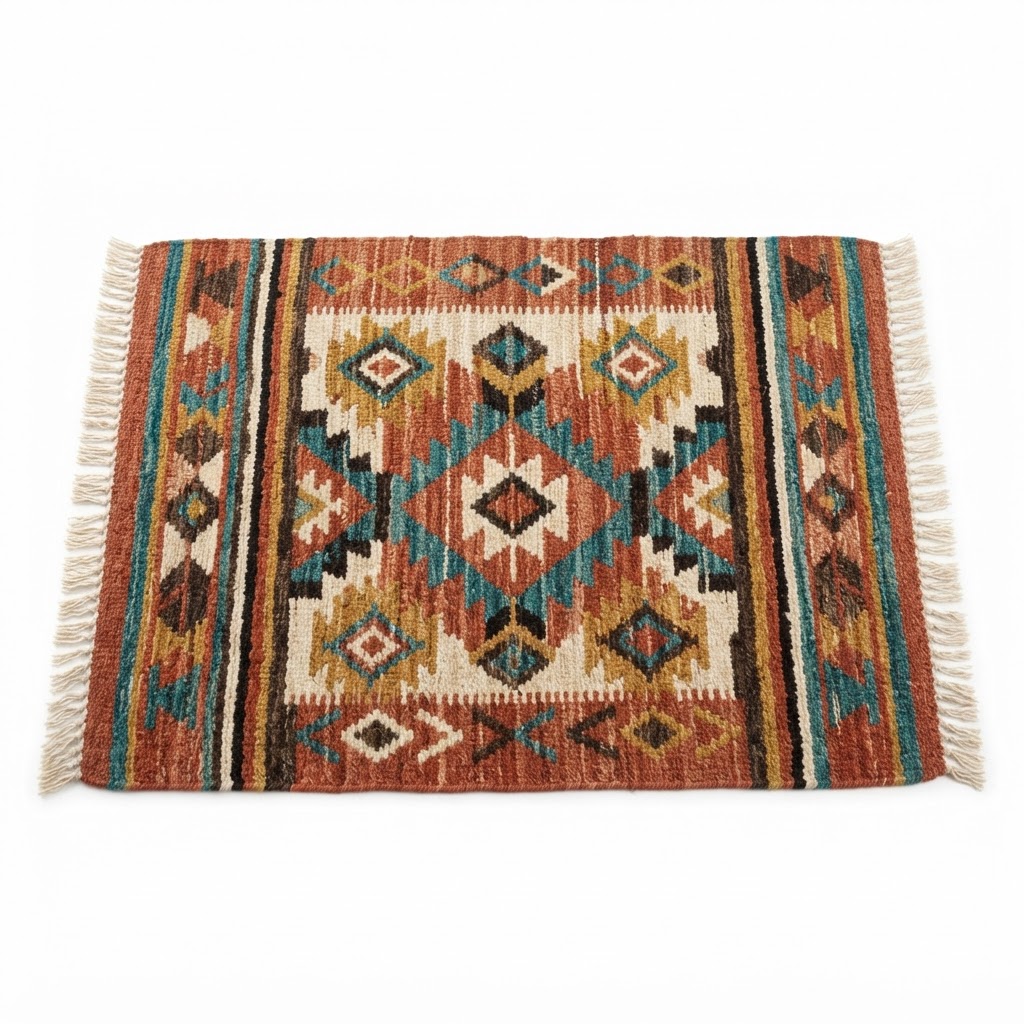 Woven Southwestern Area Rug