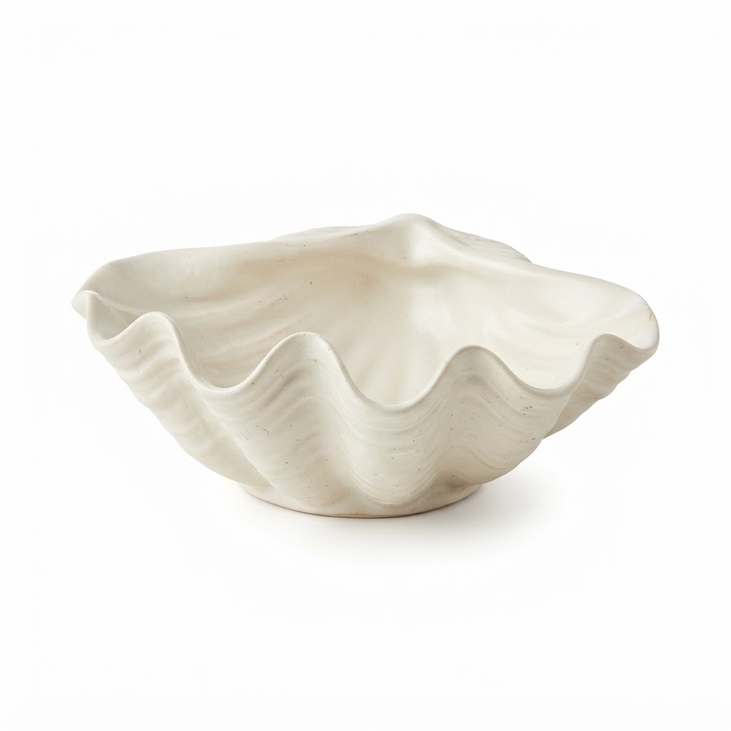 Ceramic Shell Decor Bowl