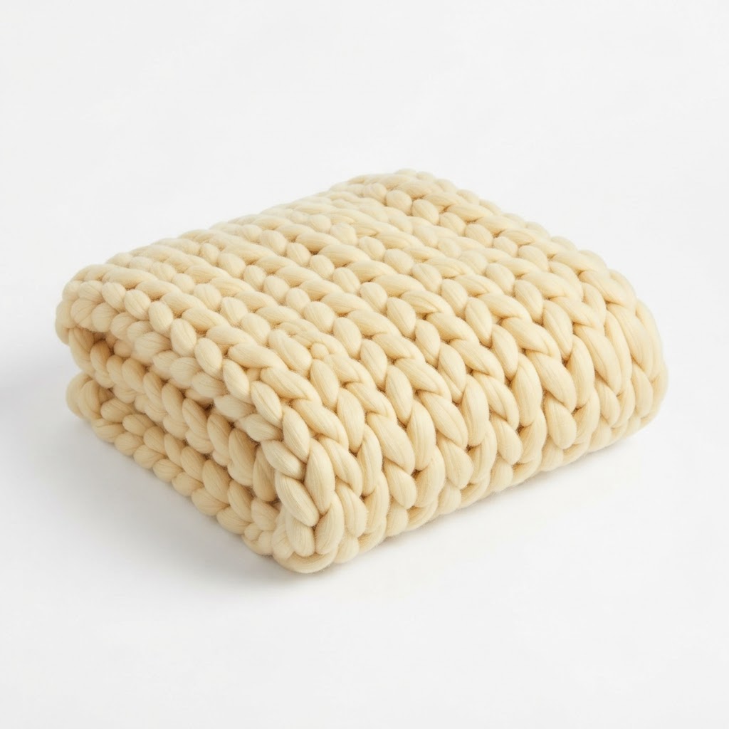 Chunky Knit Throw Blanket