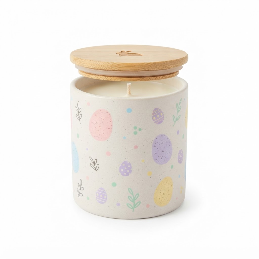 Scented Soy Candle in Pastel Jar
