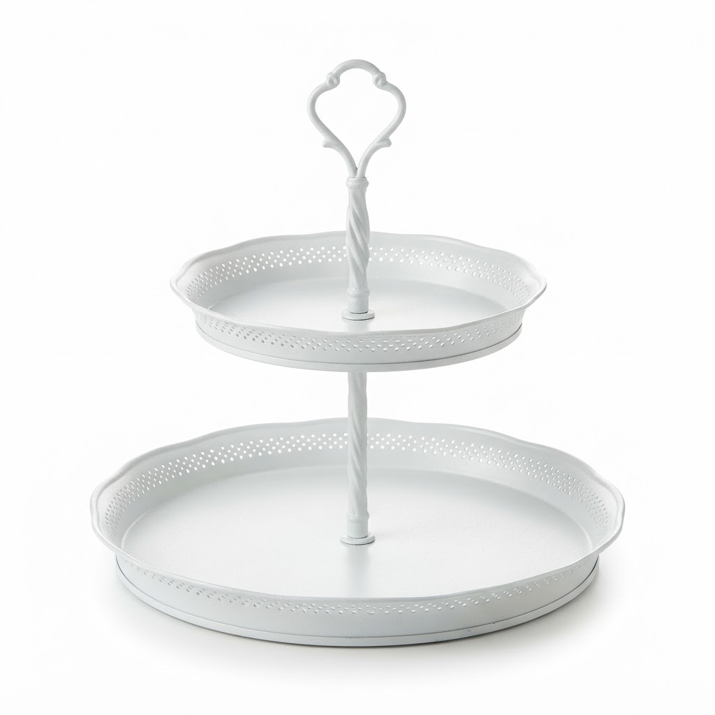 Tiered Metal Serving Tray