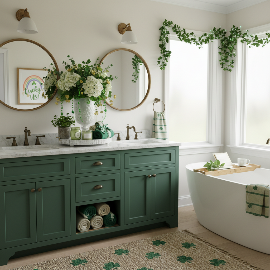St. Patrick's Day Master Bathroom