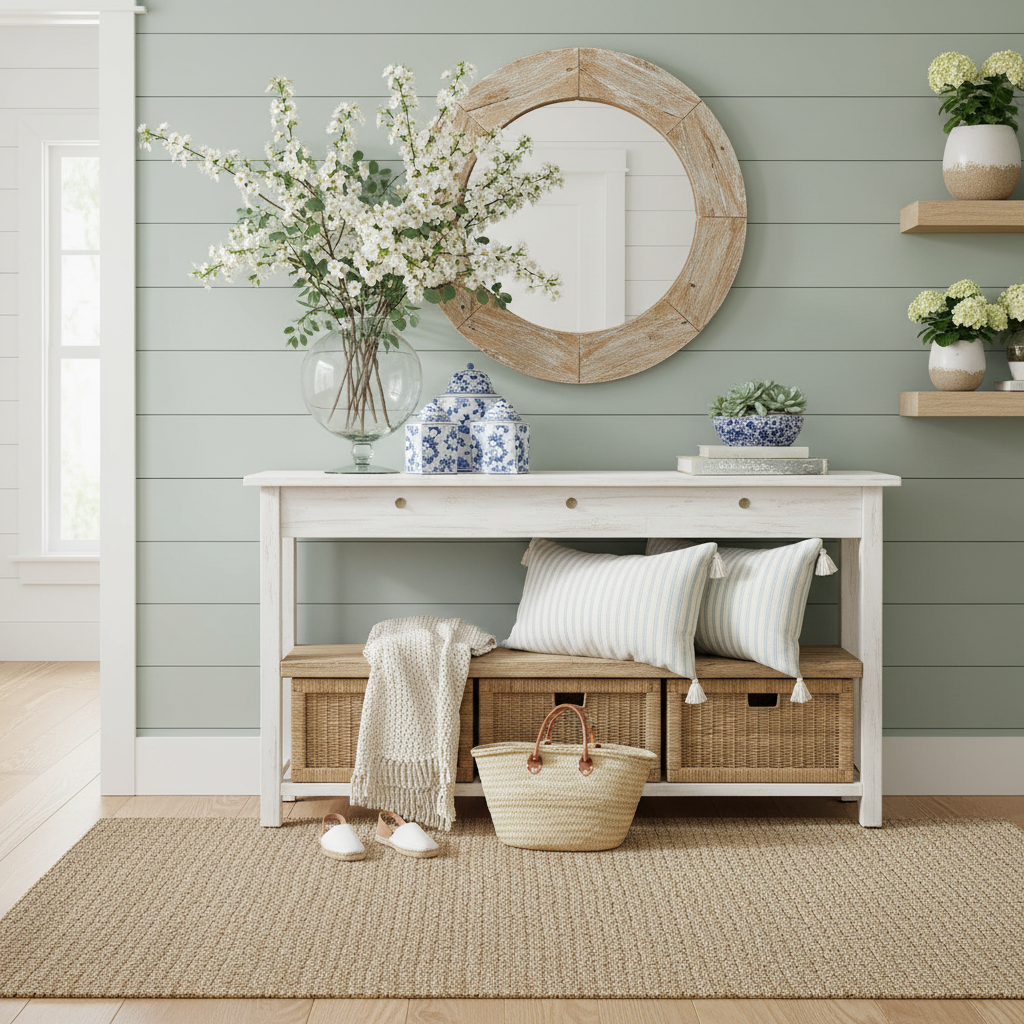 Coastal Spring Entryway