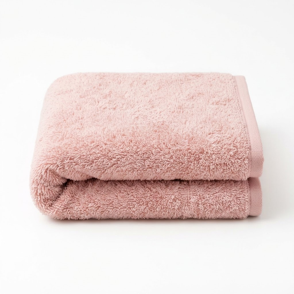 Plush Blush Pink Bath Towels