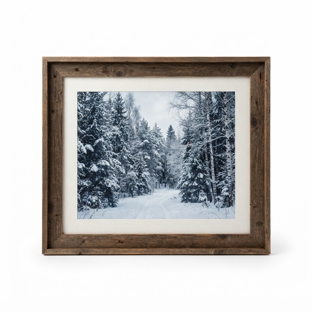 Snowy Forest Framed Art