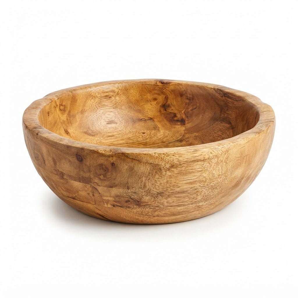 Handcrafted Mango Wood Serving Bowl