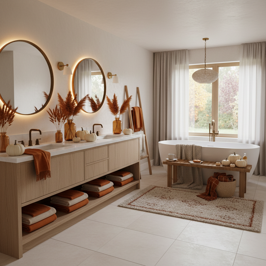 Minimalist Fall Master Bathroom