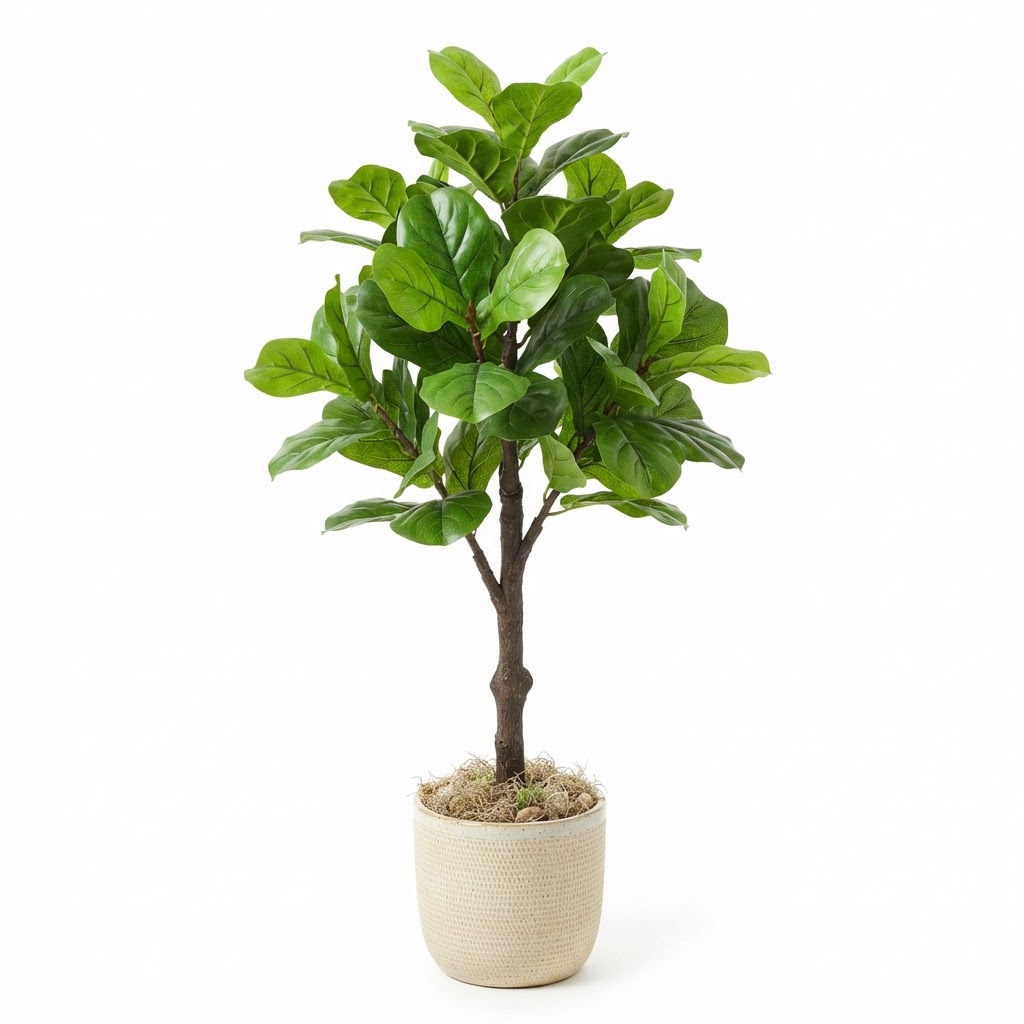 Spring Faux Potted Fiddle Leaf Fig Tree