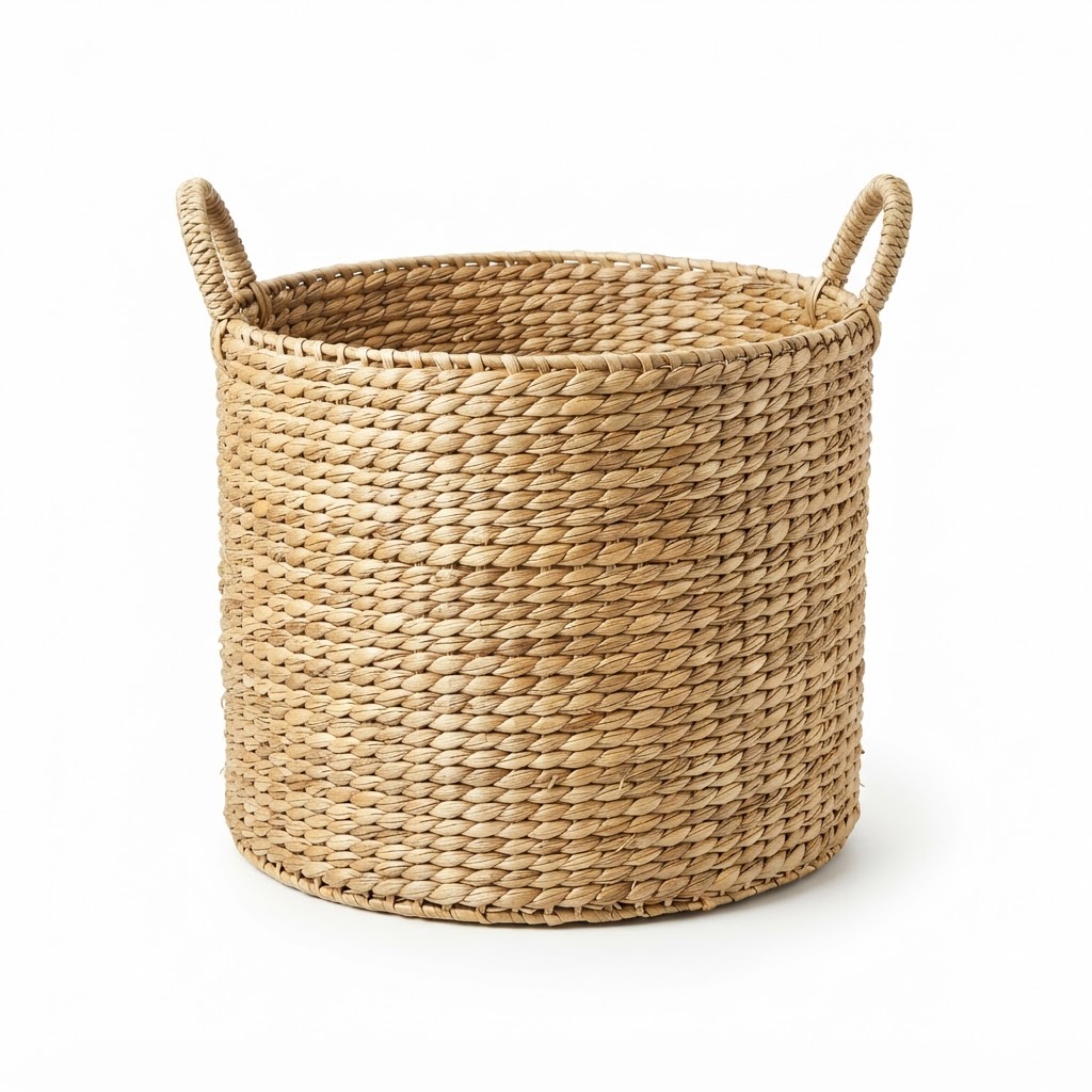 Woven Natural Seagrass Storage Basket