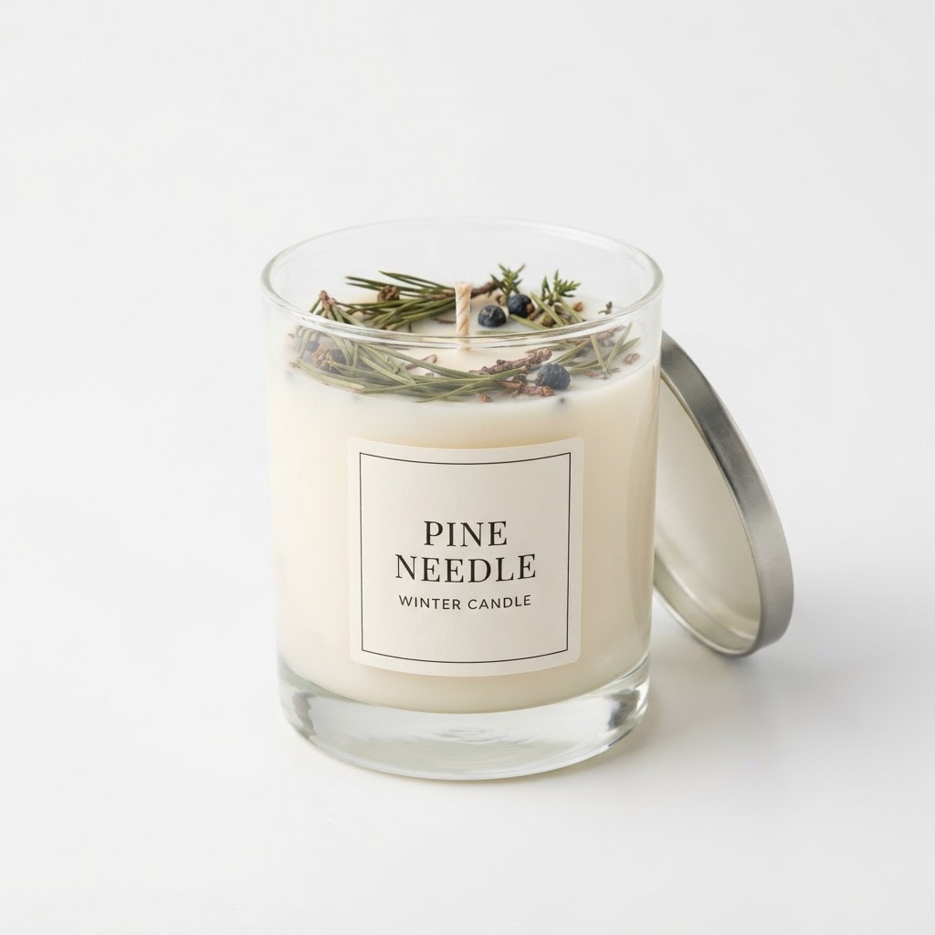 Pine Needle Winter Candle