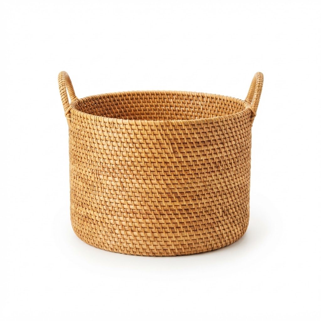 core Woven Rattan Storage Basket
