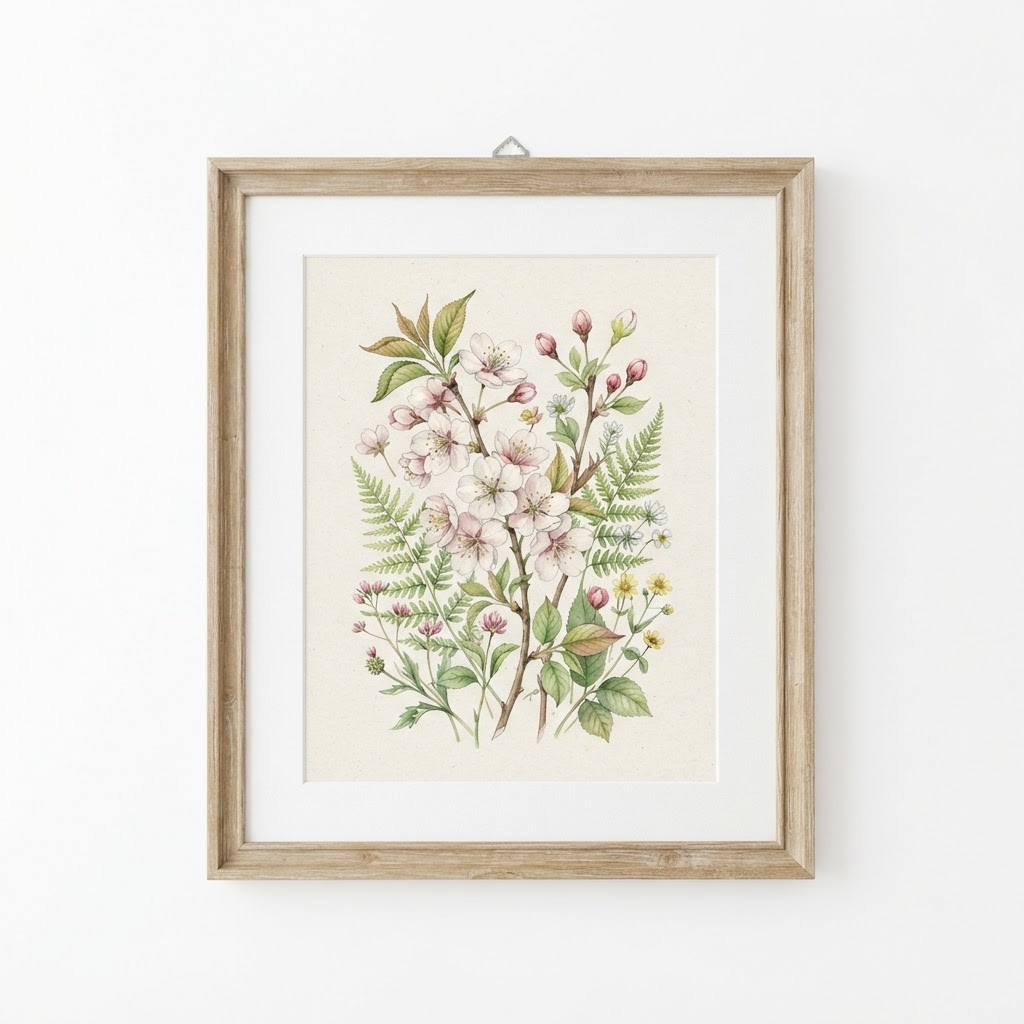 Spring Botanical Framed Wall Art