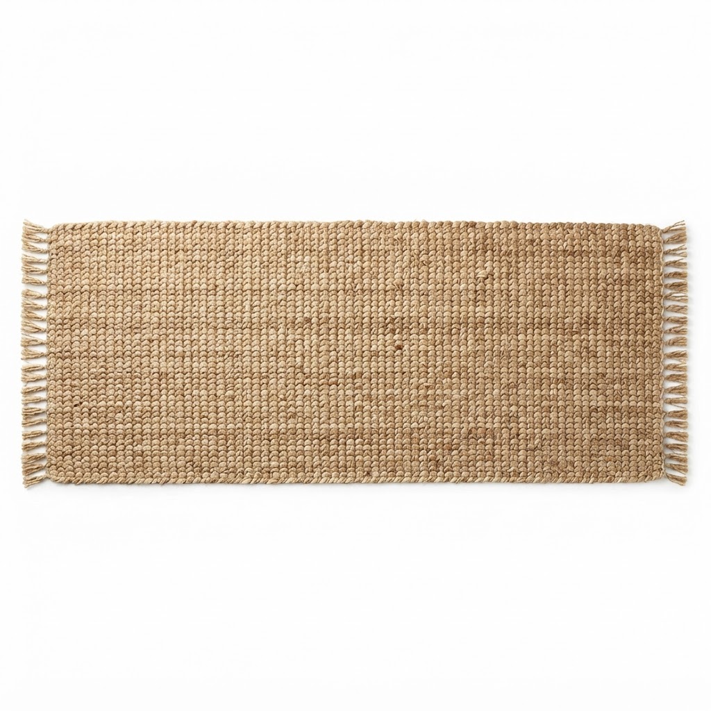 Natural Jute Bathroom Runner Rug