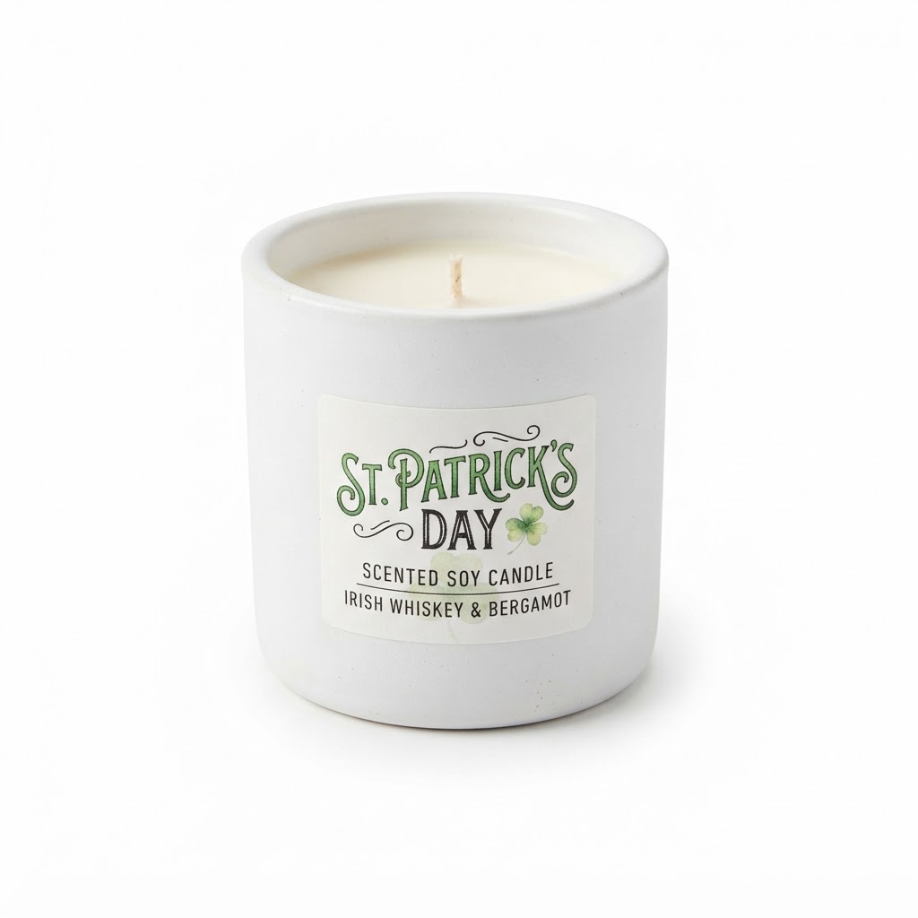 St. Patrick's Day Scented Soy Candle