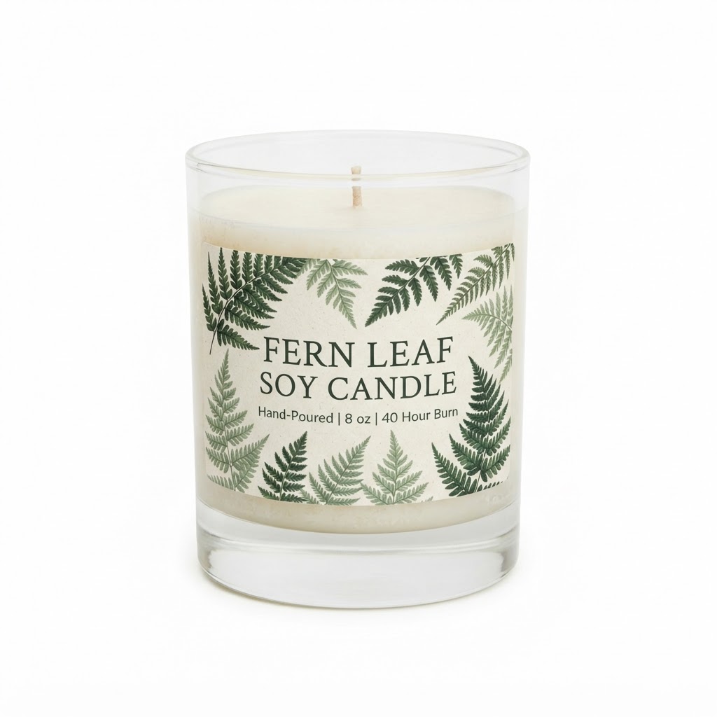 Fern Leaf Soy Candle