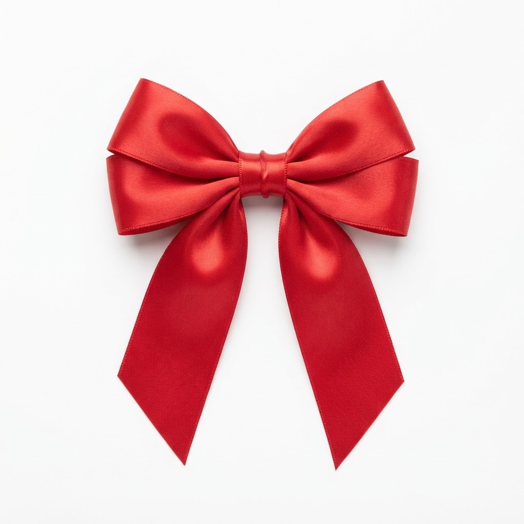Red Ribbon Satin Bows