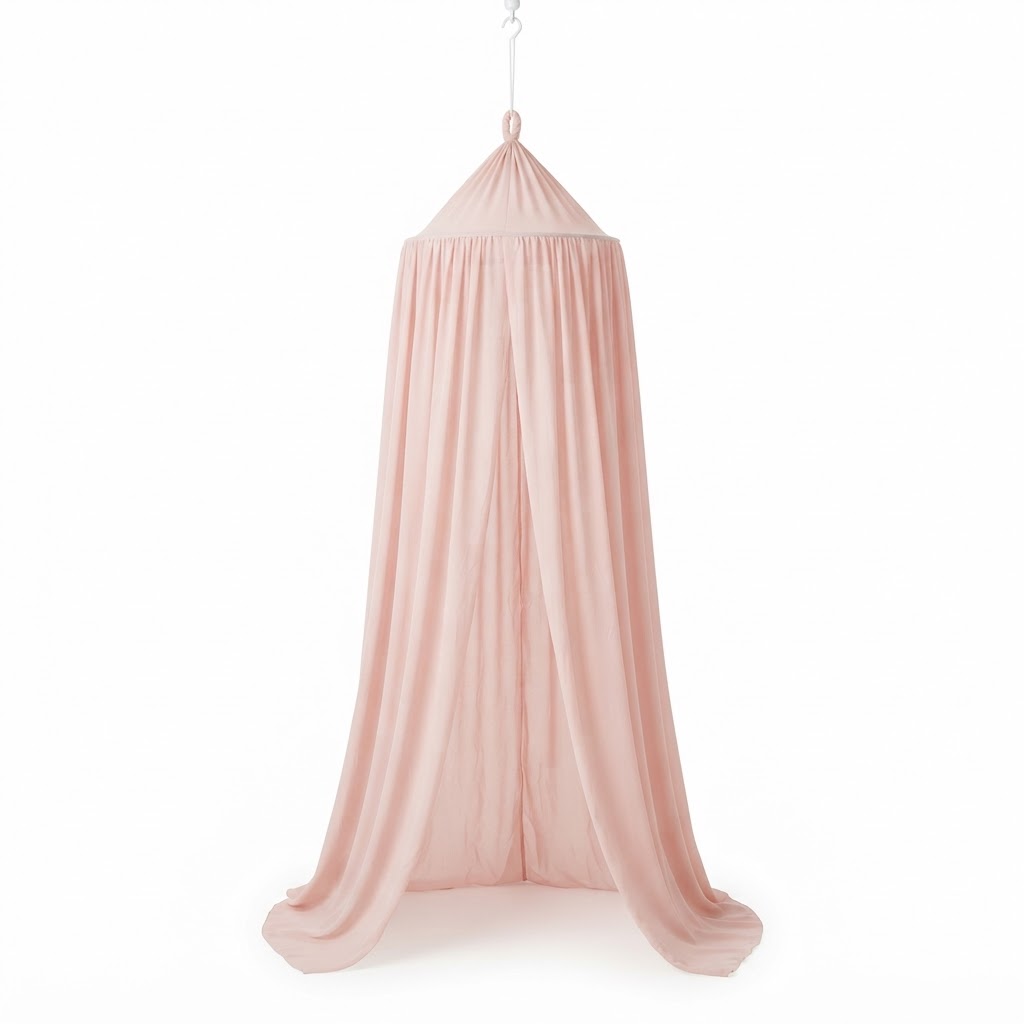 Blush Pink Fabric Canopy