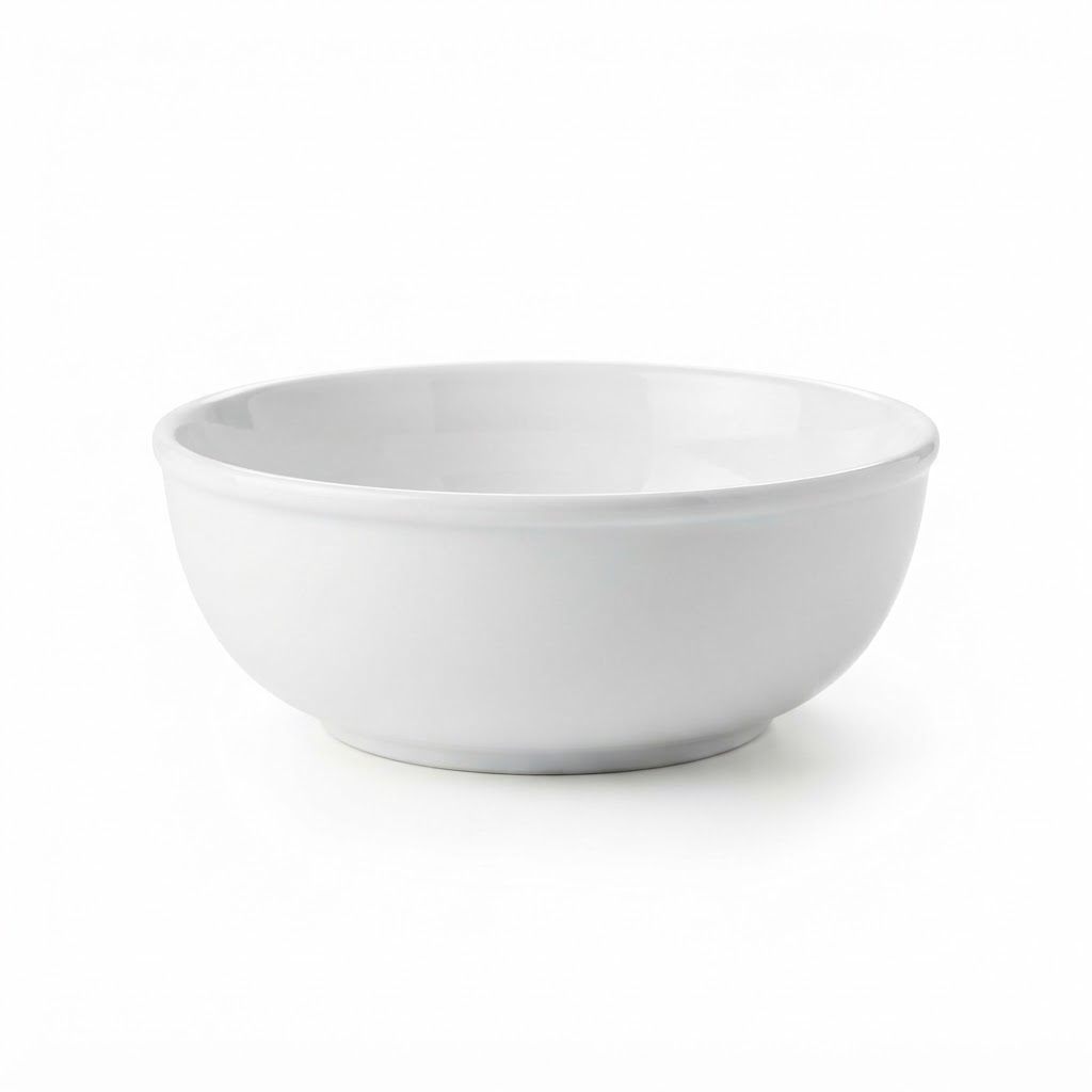 White Ceramic Fruit Bowl