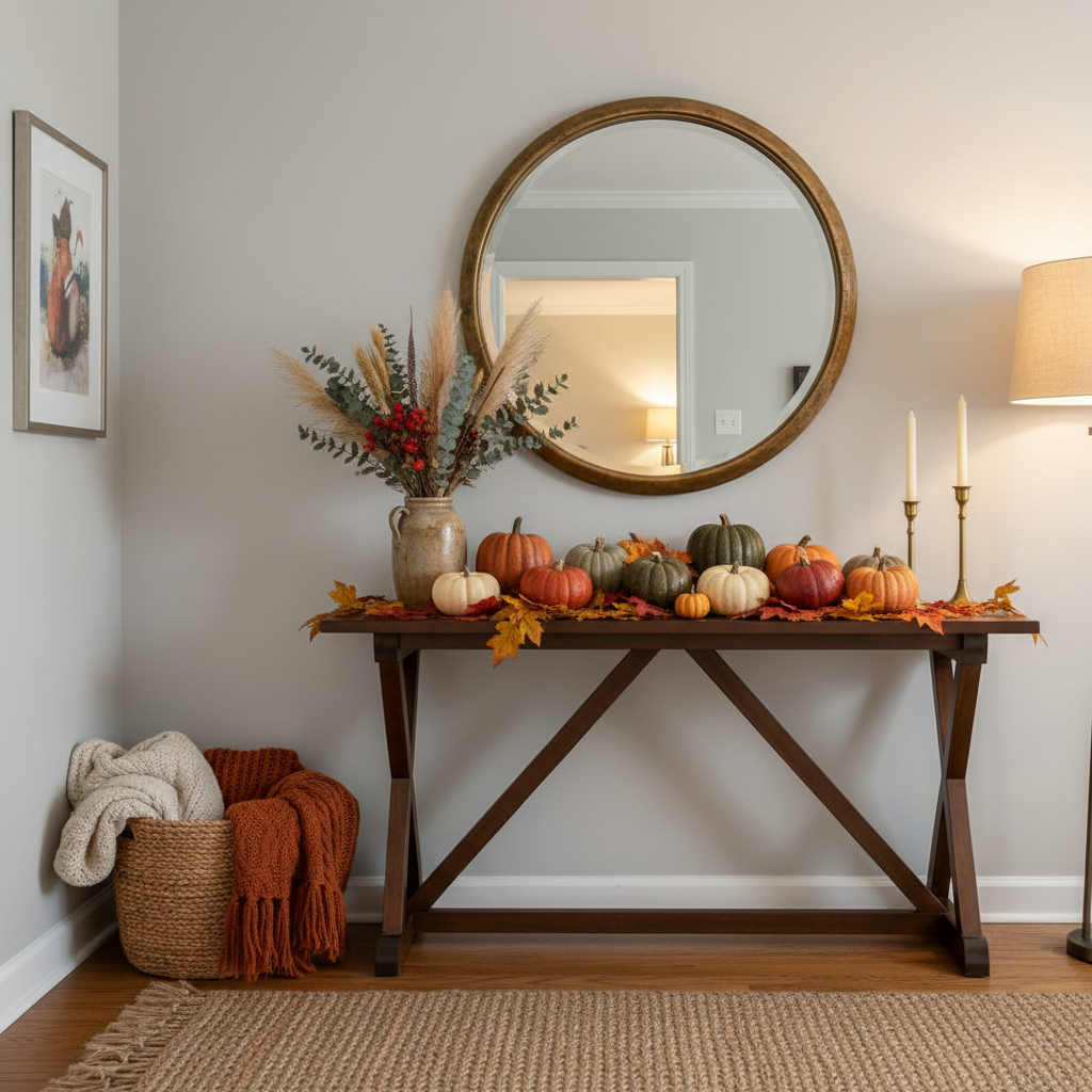 Transitional Thanksgiving Entryway