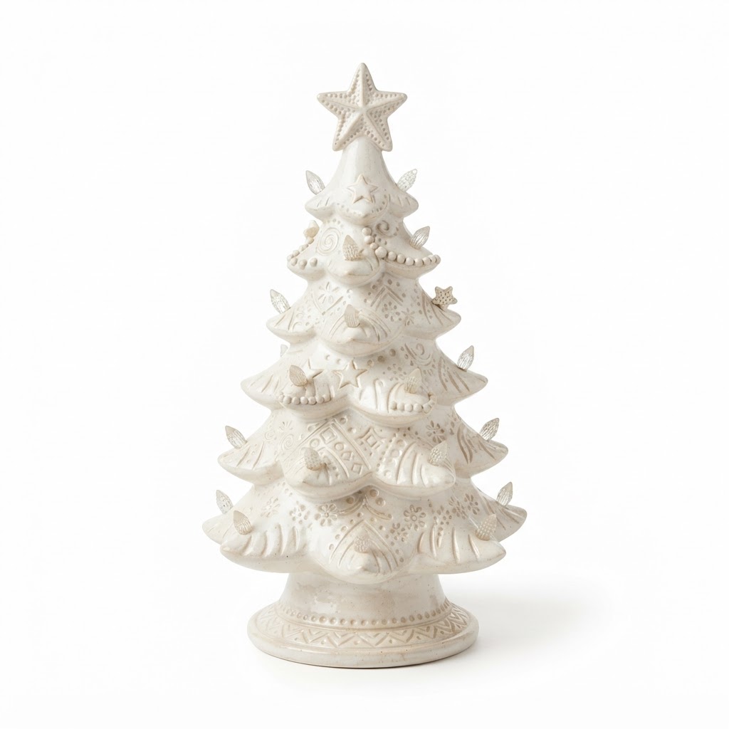 Ceramic Christmas Tree Figurine