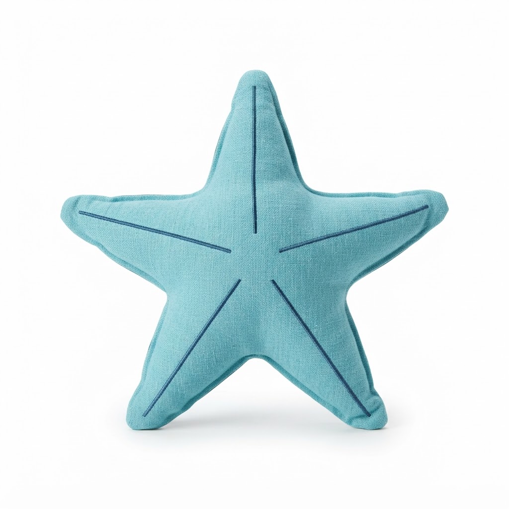 Summer Plush Starfish Pillow