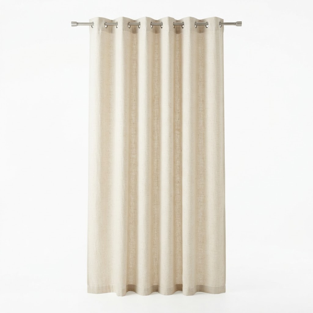 Linen White Blackout Curtains